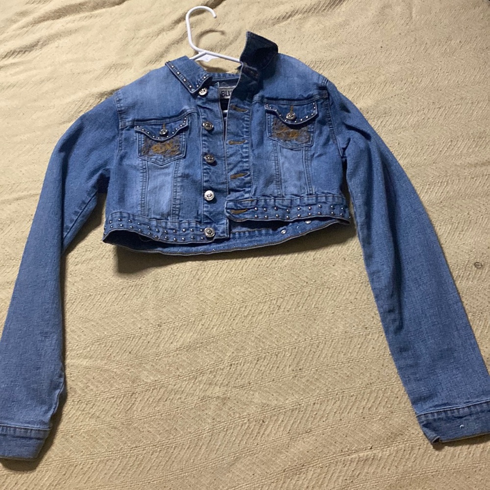 Cropped, Judy Blue denim jacket